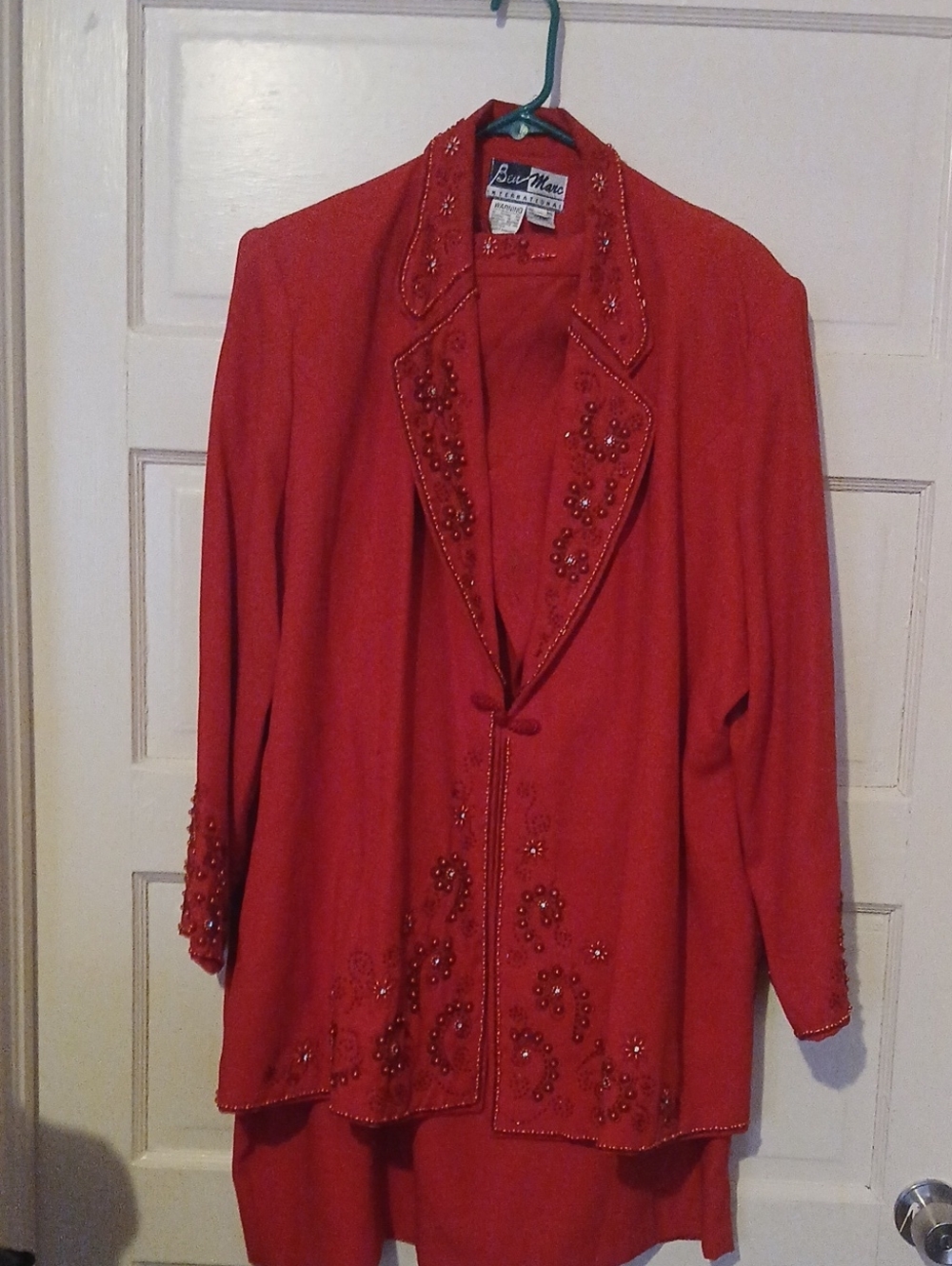Women’s Red Embellished Jacket
